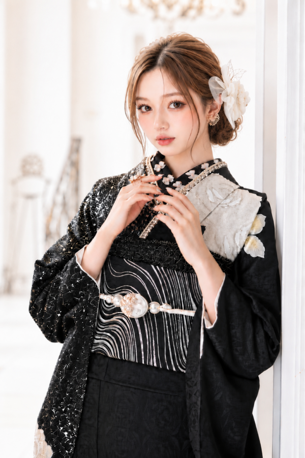 Callisto  ブラック×シルバー 大粒グリッター