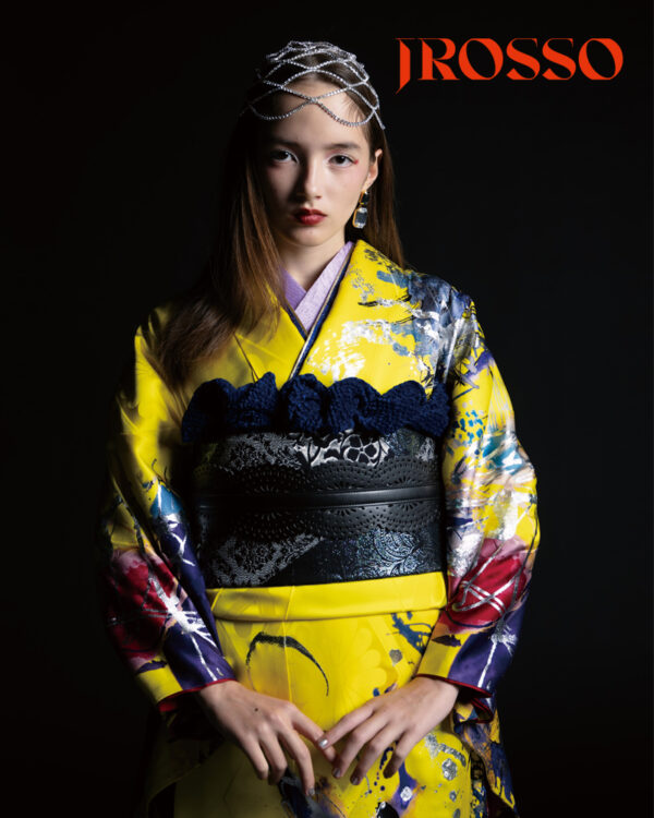 JROSSO／青森県内ブランシュグループ限定取扱い　墨流し 黄